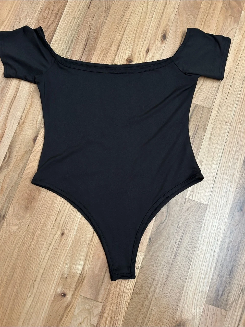 Black Off-Shoulder Women's Bodysuit